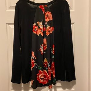 Le Lis Alante Woven Back Top - size large